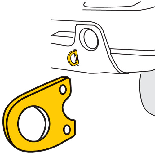 【販売終了】牽引フック・純正フロントバンパー用/バンパーカット仕様（けん引フック）