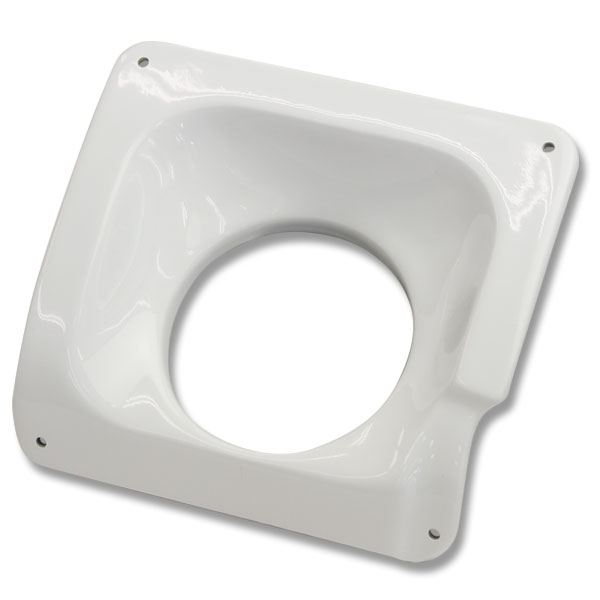 【販売終了】純正バンパー専用 アピオxヨシムラマフラー取付けガーニッシュ FRP製白ゲルコート